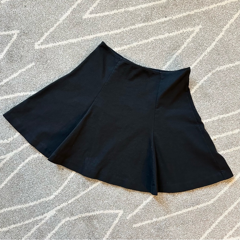 Gap Jersey Knit Black Mini Circle Skirt